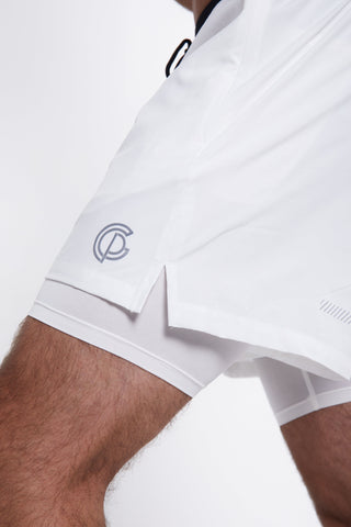 Hybrid Performance Shorts - White