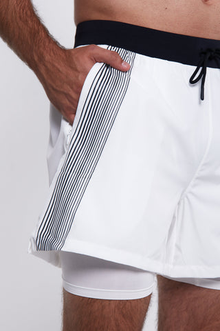 Hybrid Performance Shorts - White