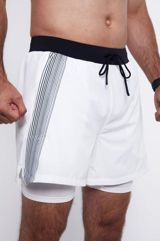 Hybrid Performance Shorts - White