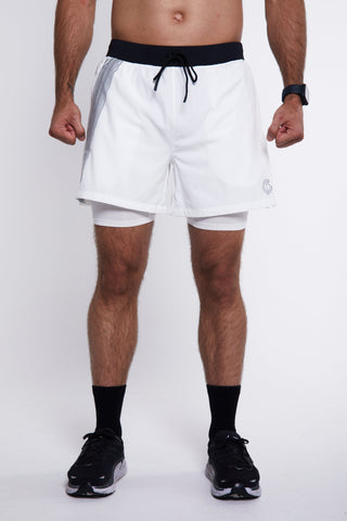 Hybrid Performance Shorts - White