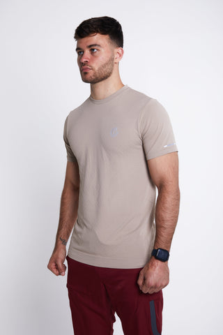 Hybrid Performance T-shirt - Taupe