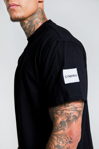 Mens- Oversized T-shirt - Collab Edition -  Black