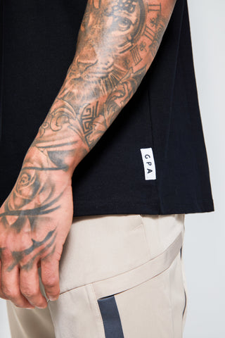 Mens- Oversized T-shirt - Collab Edition -  Black