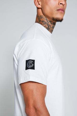 Mens- Oversized T-shirt - Collab Edition - White