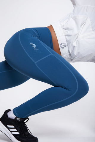Power Training Legging- Ocean Blue