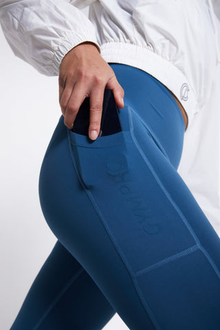 Power Training Legging- Ocean Blue