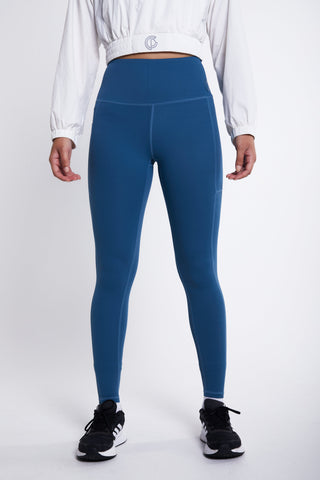 Power Training Legging- Ocean Blue