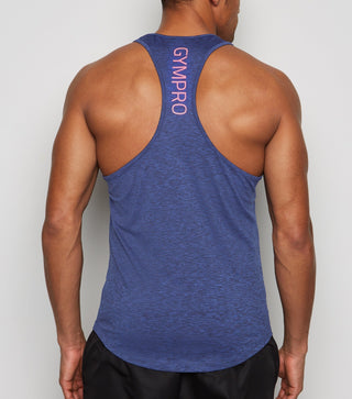 Navy Blue GymPro Dynamic Stringer Vest
