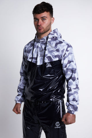 Hybrid Performance Sweat Suit Top - Camo/Black
