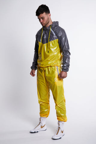 Hybrid Performance Sweat Suit Top - Yellow/Grey