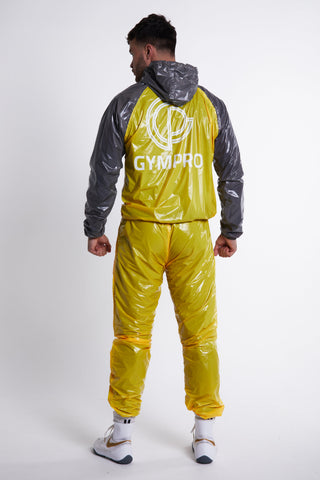 Hybrid Performance Sweat Suit Top - Yellow/Grey