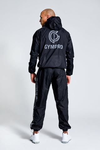 Hybrid Reflective Performance Sweat Suit Top - Black