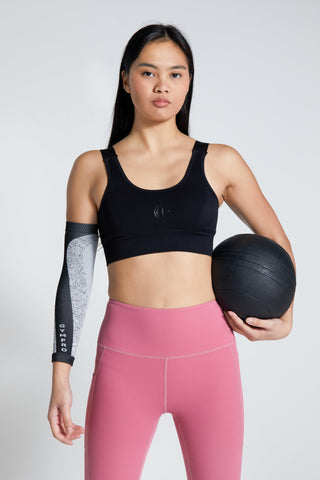 Womens - Elite Seamless Compression Arm Sleeve - White/Black