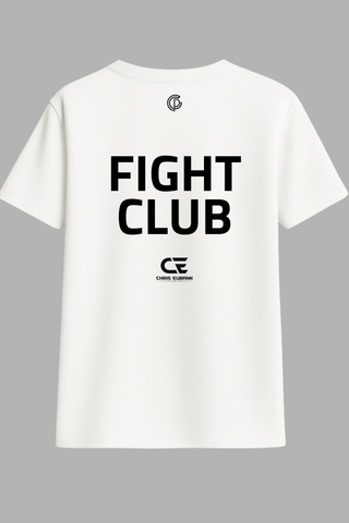 Mens- Oversized T-shirt Eubank Jnr Fight Club Ltd Edition- White