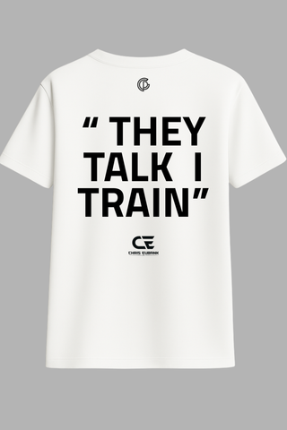 Mens- Oversized T-shirt Eubank Jnr Slogan Edition- White