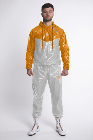Hybrid Performance Sweat Suit 2.0- White/Gold