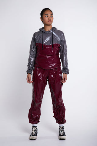 Womens - Hybrid Performance Sweat Suit - Red/Grey