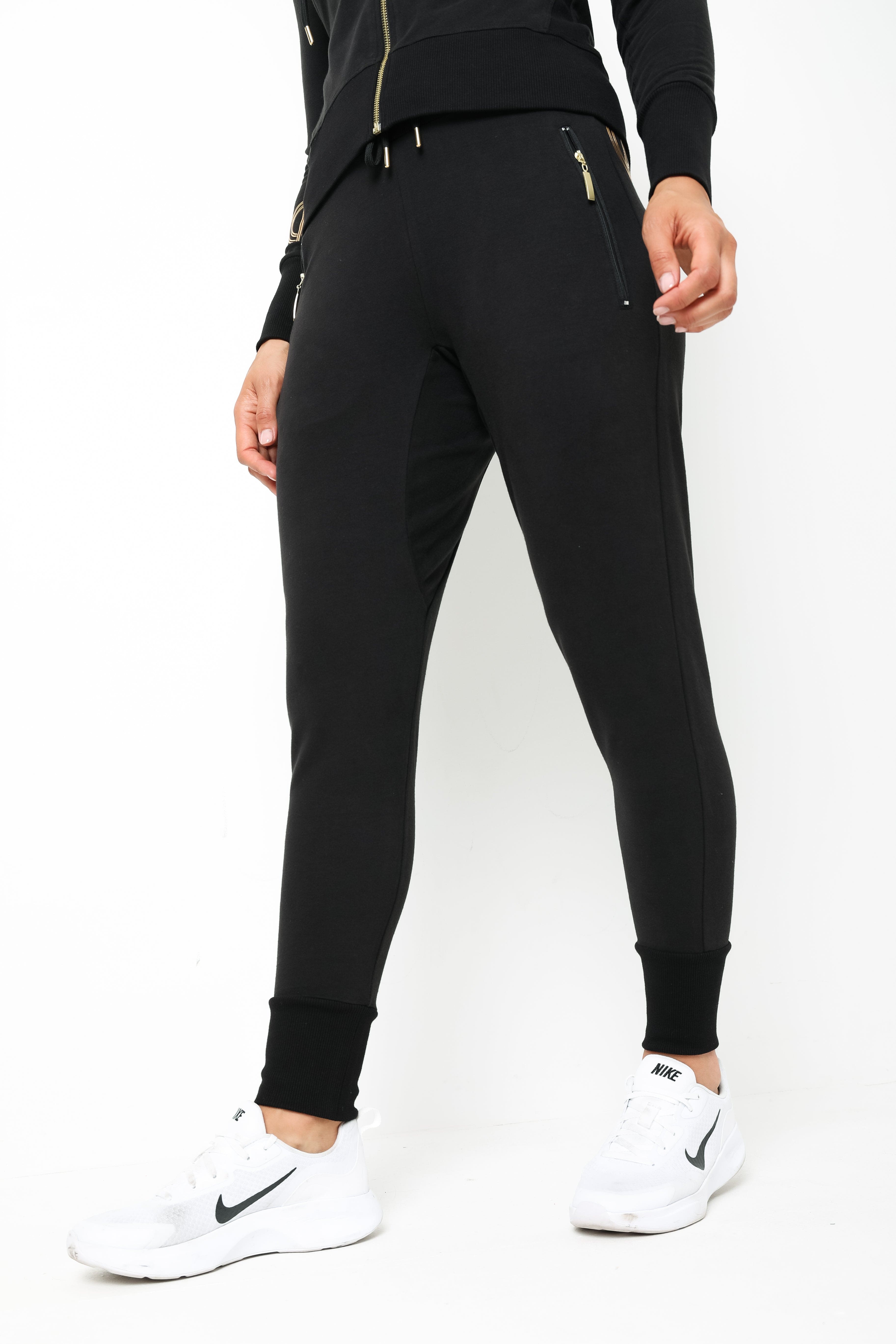 Womens Essential Tracksuit Bottoms Black - Main Image