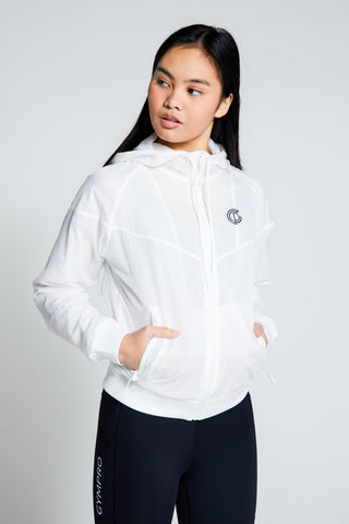 Womens- Mesh Training Jacket - White