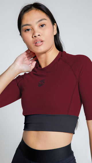 Womens - GymPro Crop Top - Red