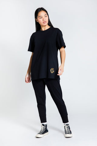 Womens - Oversized T-shirt - Black