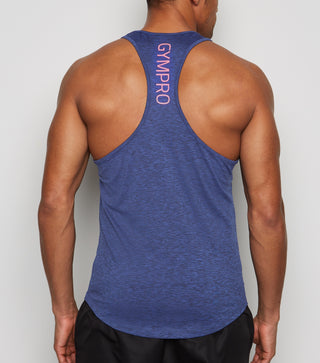 Navy Blue GymPro Dynamic Stringer Vest