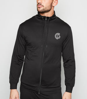 Grey tracksuit top hot sale