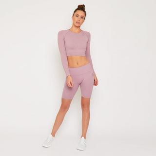 Womens - Lili Seamless Cropped Top - Pink