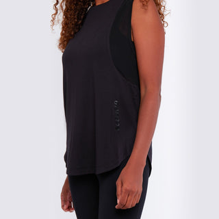 Black GymPro Sculpt Tank Vest